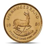 1981 1/4 oz South African Gold Krugerrand Coin