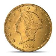 Pre-33 $20 Liberty Double Eagle Gold Coin Cleaned