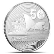 2023 Royal Australian Mint Sydney Opera House 50th Anniversary 1 oz Silver Coin BU