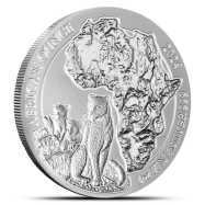 2024 Rwandan Leopard 1 oz Silver Coin BU
