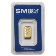 1 Gram Sunshine Gold Bar (New w Assay, MintMark SI)