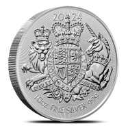 2024 British Royal Arms 10 oz Silver Coin BU