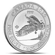 2020 Canadian Bald Eagle 1.5 oz Silver Coin