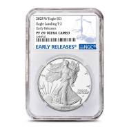 2025-W Proof American Eagle 1 oz Silver Coin NGC PF69 UCAM ER