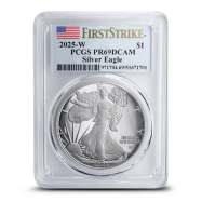 2025-W Proof American Eagle 1 oz Silver Coin PCGS PR69 DCAM FS