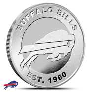 1 oz Silver NFL Buffalo Bills Round BU