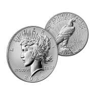2024-S Reverse Proof Morgan &amp; Peace Silver Dollar 2-Coin Set (Box + CoA)
