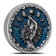 2023 Antique Niue Calypso 2 oz Silver Coin High Relief, with Box &amp; CoA