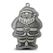 1/2 oz Silver Santa Shaped Bar Ornament Capsule | North View Products
