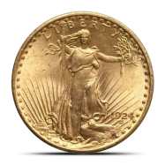 Pre-33 $20 Saint Gaudens Gold Double Eagle Coin (BU)