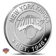 1 oz Silver NBA New York Knicks Round BU