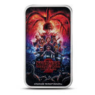 2026 Colorized Tuvalu Stranger Things Season 2 Rectangular 1 oz Silver Coin with Box &amp; CoA