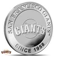 1 oz Silver MLB San Francisco Giants Round BU