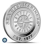 1 oz Silver MLB Seattle Mariners Round BU