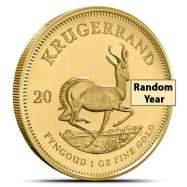 1 oz South African Gold Krugerrand Coin (Random Year)