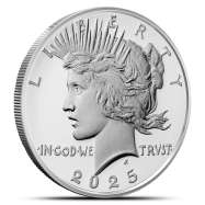2025-S Proof Peace Dollar Silver Coin with Box &amp; CoA