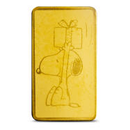 1/2 Gram Peanuts Christmas Gold Bar (New w Assay)