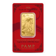 2026 1 oz PAMP Suisse Lunar Legend Mile Horse Gold Bar (New w Assay)
