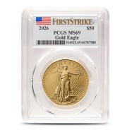 2026 1 oz American Gold Eagle Coin PCGS MS69 FS