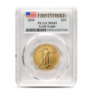 2026 1/2 oz American Gold Eagle Coin PCGS MS69 FS