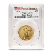 2026 1/2 oz American Gold Eagle Coin PCGS MS70 FS