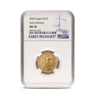 2026 1/4 oz American Gold Eagle Coin NGC MS70 ER