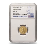 2026 1/10 oz American Gold Eagle Coin NGC MS70 ER