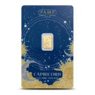 1/2 Gram PAMP Suisse Zodiac Capricorn Gold Bar (New wAssay)