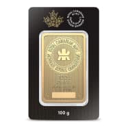 100 Gram (RCM) Royal Canadian Mint Gold Bar (New w Assay)