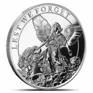 2025 Falkland Islands Remembrance Day 1 oz Silver Coin BU