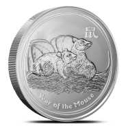 2008 Australian Lunar Mouse 5 oz Silver Coin