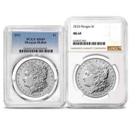 Morgan Dollar Silver Coin MS69 2023+, Varied Label, PCGS or NGC