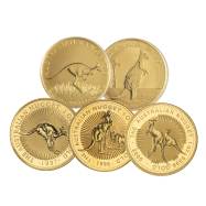 1 oz Australian Gold Nugget Kangaroo Coin (Random Year)