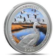 2024 Colorized Native America the Beautiful Delaware 1 oz Silver Coin with Box &amp; CoA