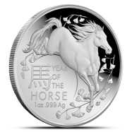 2026 Proof Royal Australian Mint Year of the Horse Domed 1 oz Silver Coin New