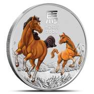 2026 Colorized Australian Lunar Horse 2 oz Silver Coin BU