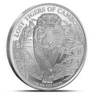2026 Cambodia Lost Tigers 1 oz Silver Coin BU
