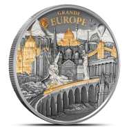 2025 Antique Cook Islands Hidden Treasures Grande Europe 3 oz Silver Coin