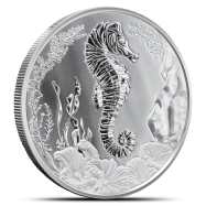 2025 Samoa Seahorse 1 oz Silver Coin BU