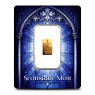 1/100 oz Scottsdale Mint Cross Gold Bar (New)