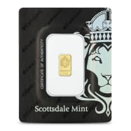 1 Gram Gold Bar Certi-Lock | Scottsdale Mint