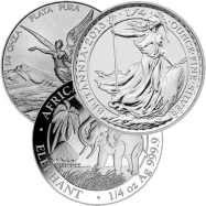 1/4 oz Silver Coin (Random Year, Varied Condition)