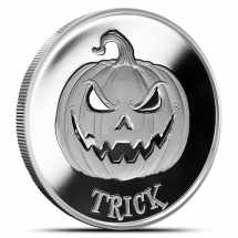 1 oz Silver Trick or Treat Coin Flip Rounds (New)