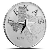 2025 1 oz Silver Texas Mint Cowboy Rounds (New)