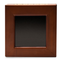 Large Air-Tite Capsule 5x5 Glass Top Teak Wooden Display Boxes