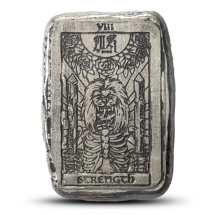 1 oz Silver MK Barz Strength Tarot Card Bars (New)