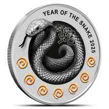 2025 17.5 Gram Proof Silver Niue Lunar Year of the Snake Seven Elements Coins