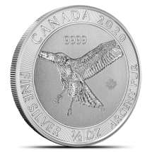 2020 1/2 oz Silver Canadian Red-Tailed Hawk Coins
