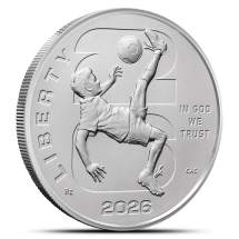 2026-P Burnished American FIFA World Cup Commemorative Half Dollars (Box + CoA)