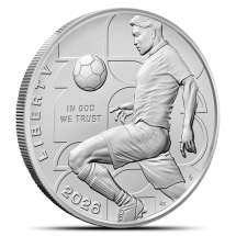 2026-P $1 Burnished Silver American FIFA World Cup Dollars (Box + CoA)